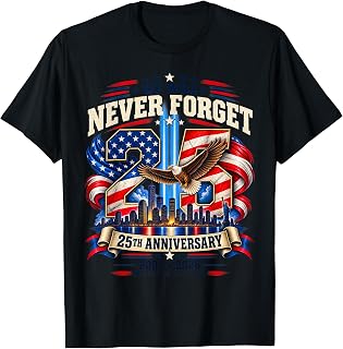 25th Anniversary September 11 2001 Memorial Day Usa Flag (1)