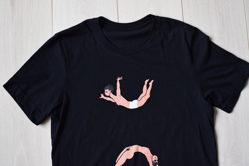 Retro Feminist Black Printed Tee Naked Medium Size Unisex T-shirt, Sweatshirt, Hoodie (2)