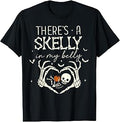 There'S Skelly Belly Halloween Pregnancy Unisex T-shirt, Sweatshirt, Hoodie (1)