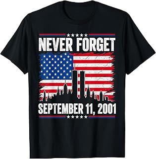 25th Anniversary September 11 2001 Memorial Day Usa Flag (1)