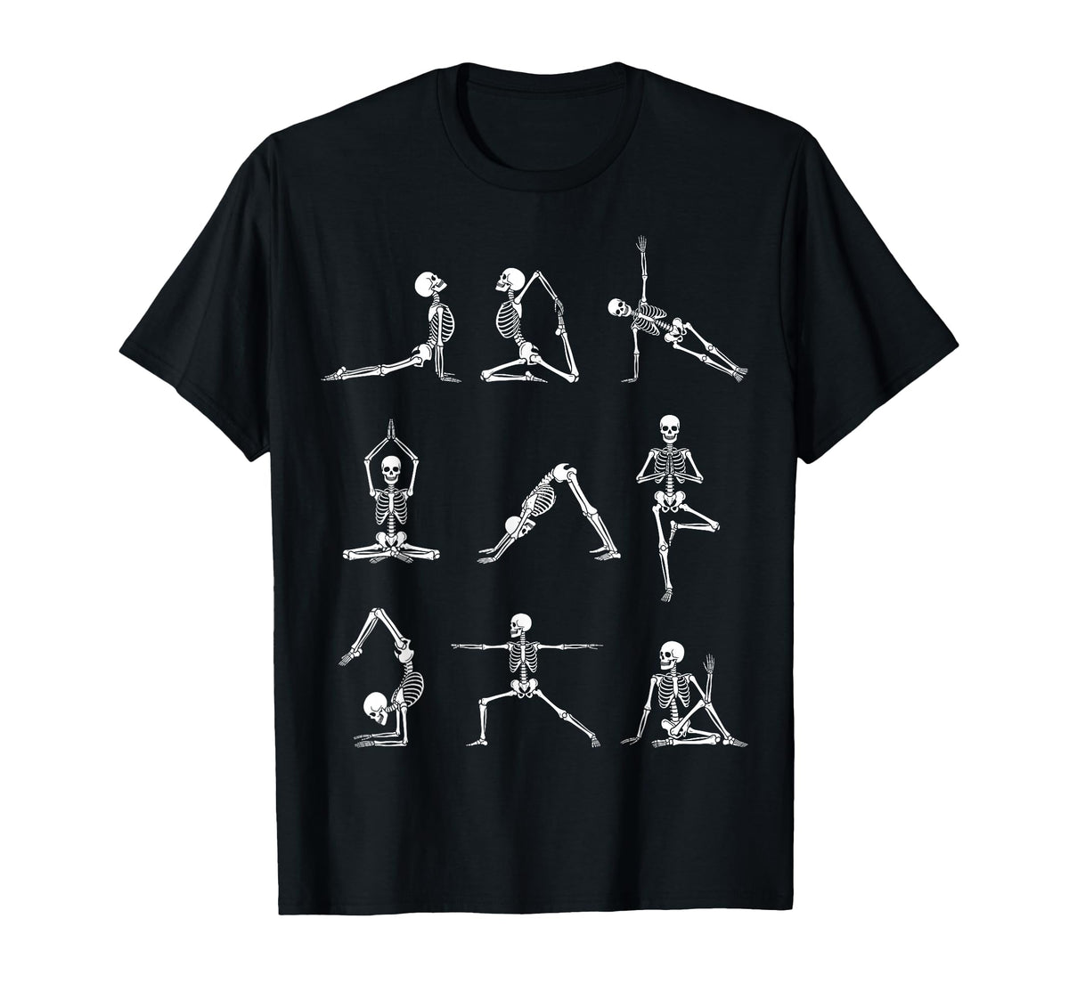 Yoga Poses Skeleton Halloween Unisex T-shirt, Sweatshirt, Hoodie (1)