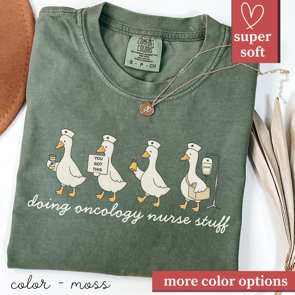 Oncology Nurse Oncology Nurse Comfort Colors Oncology Appreciation Week Chemo Nurse Life Tee (1)