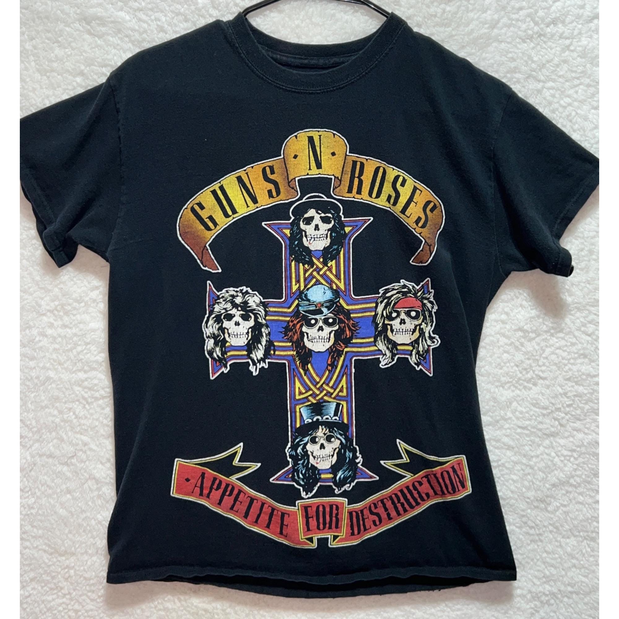 Guns Roses Appetite Destruction Black Medium Rock Band Unisex T-shirt, Sweatshirt, Hoodie (1)