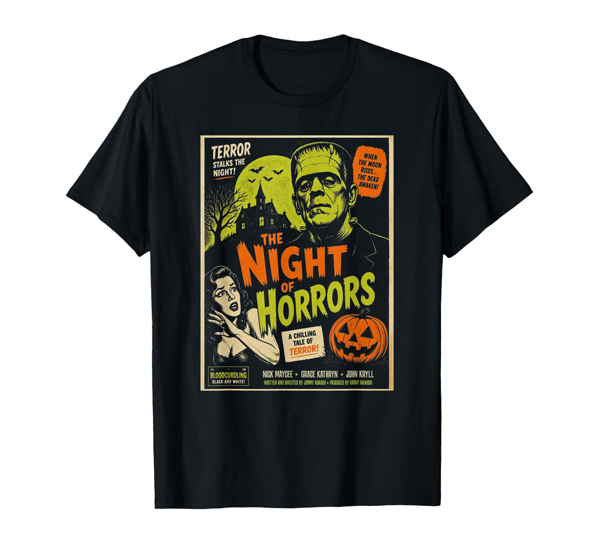 Vintage Horror Movie Poster Frankenstein Halloween Costume (1)