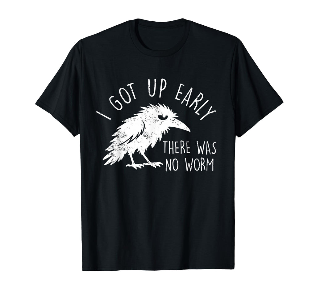 Got Early Worm Grumpy Raven Unisex T-shirt, Sweatshirt, Hoodie (1)
