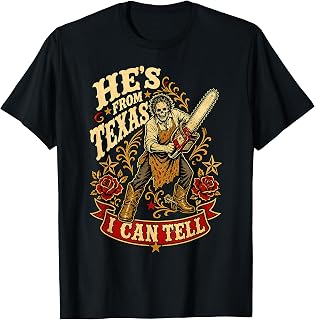 Hes Texas Tell Horror Skeleton Cowboy Halloween Unisex T-shirt, Sweatshirt, Hoodie (1)
