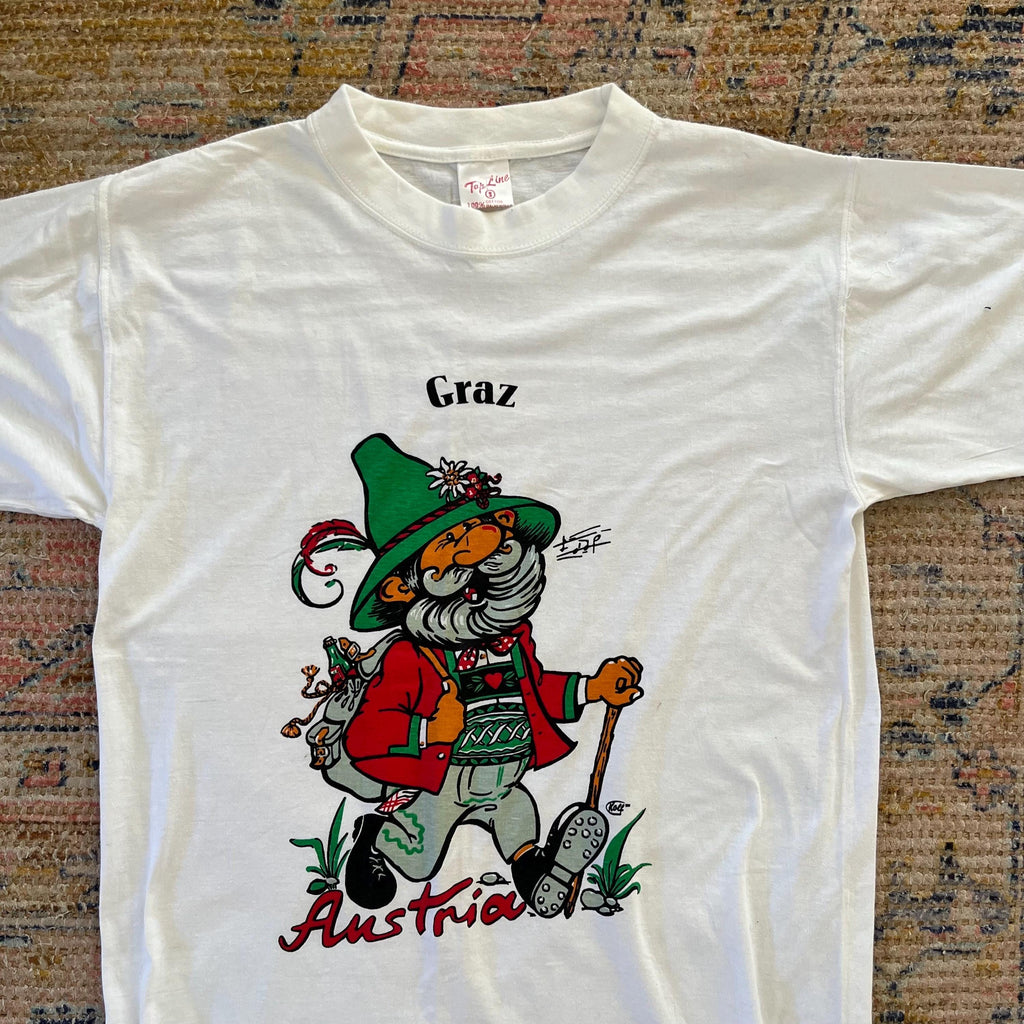 Vintage 1990 Graz Austria Small Cartoon Souvenir Travel Retro Austria Streetwear Promotional Holiday (2)