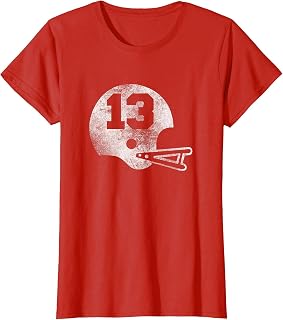 Vintage Football Jersey Number 13 Player Number Unisex T-shirt, Sweatshirt, Hoodie (1)