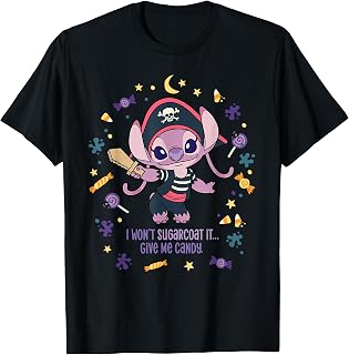 Lilo Stitch Angel Halloween Pirate Give Candy Unisex T-shirt, Sweatshirt, Hoodie (1)