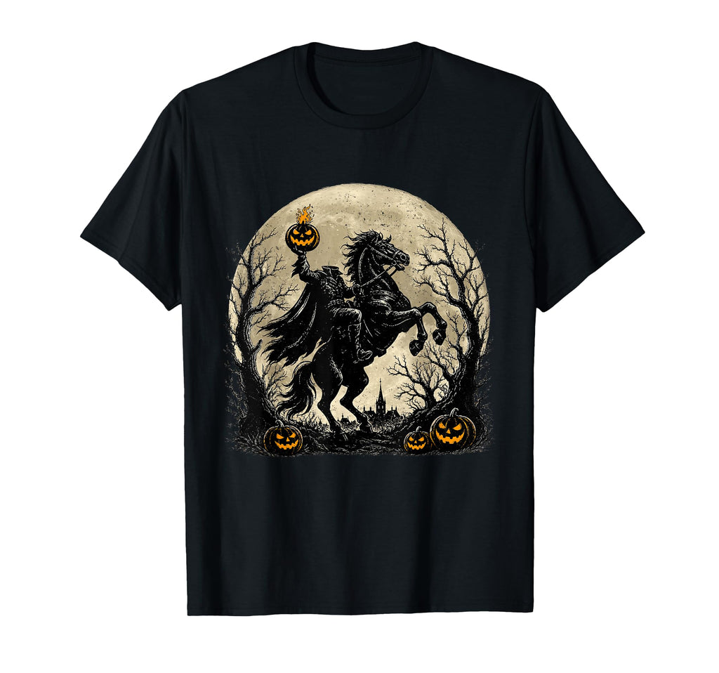 Gothic Sleepy Headless Horseman Spooky Pumpkin Halloween (1)