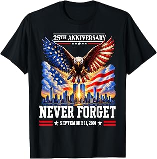 25th Anniversary September 11 2001 Memorial Day Usa Flag (1)