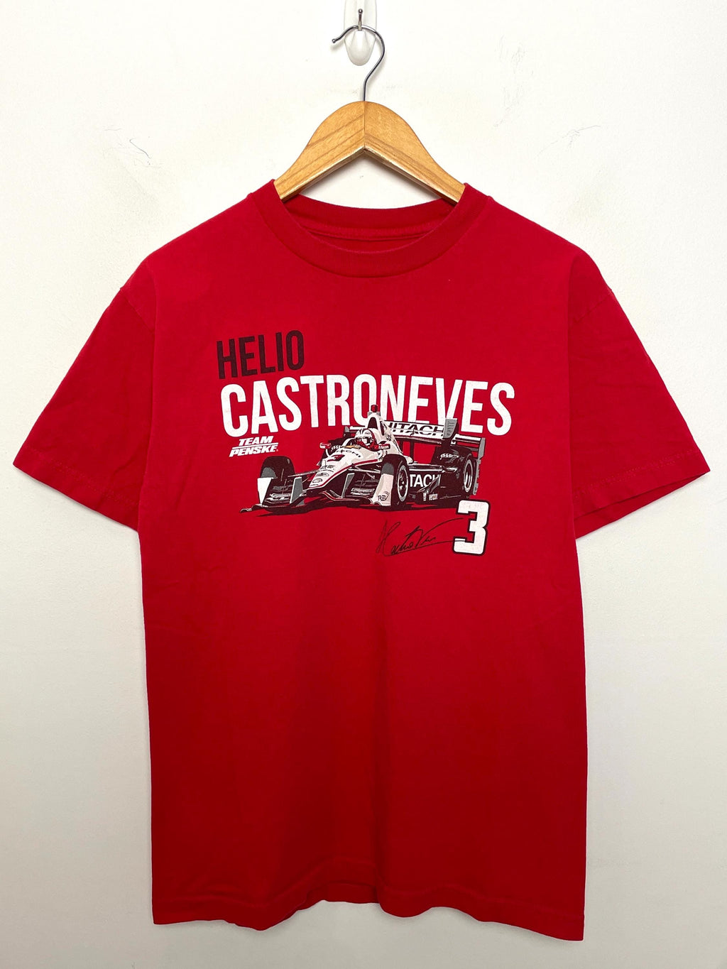 Vintage Helio Castroneves Team Penske Indy Car Racing Indianapolis 500 Champion Red Size Medium (1)