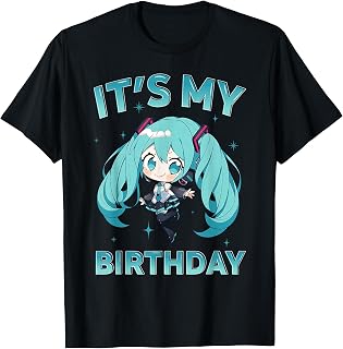 It'S Birthday Anime Girl Love Music Anime Manga Unisex T-shirt, Sweatshirt, Hoodie (1)