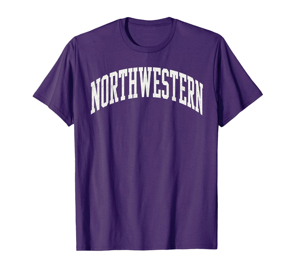 Northwestern Throwback Vintage Worn Unisex T-shirt, Sweatshirt, Hoodie (1)