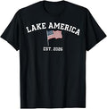 Lake America Est 2026 Usa Flag Unisex T-shirt, Sweatshirt, Hoodie (1)