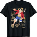 Anime Luffy Action Pose Map Pirate Icons Unisex T-shirt, Sweatshirt, Hoodie (1)