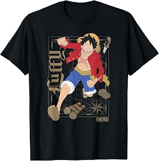 Anime Luffy Action Pose Map Pirate Icons Unisex T-shirt, Sweatshirt, Hoodie (1)