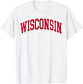 Wisconsin Wi Vintage Athletic Sports Red Unisex T-shirt, Sweatshirt, Hoodie (1)