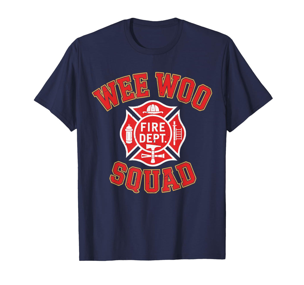 Toddler Wee Woo Squad Firefighter Fireman Fire Truck Unisex T-shirt, Sweatshirt, Hoodie (1)