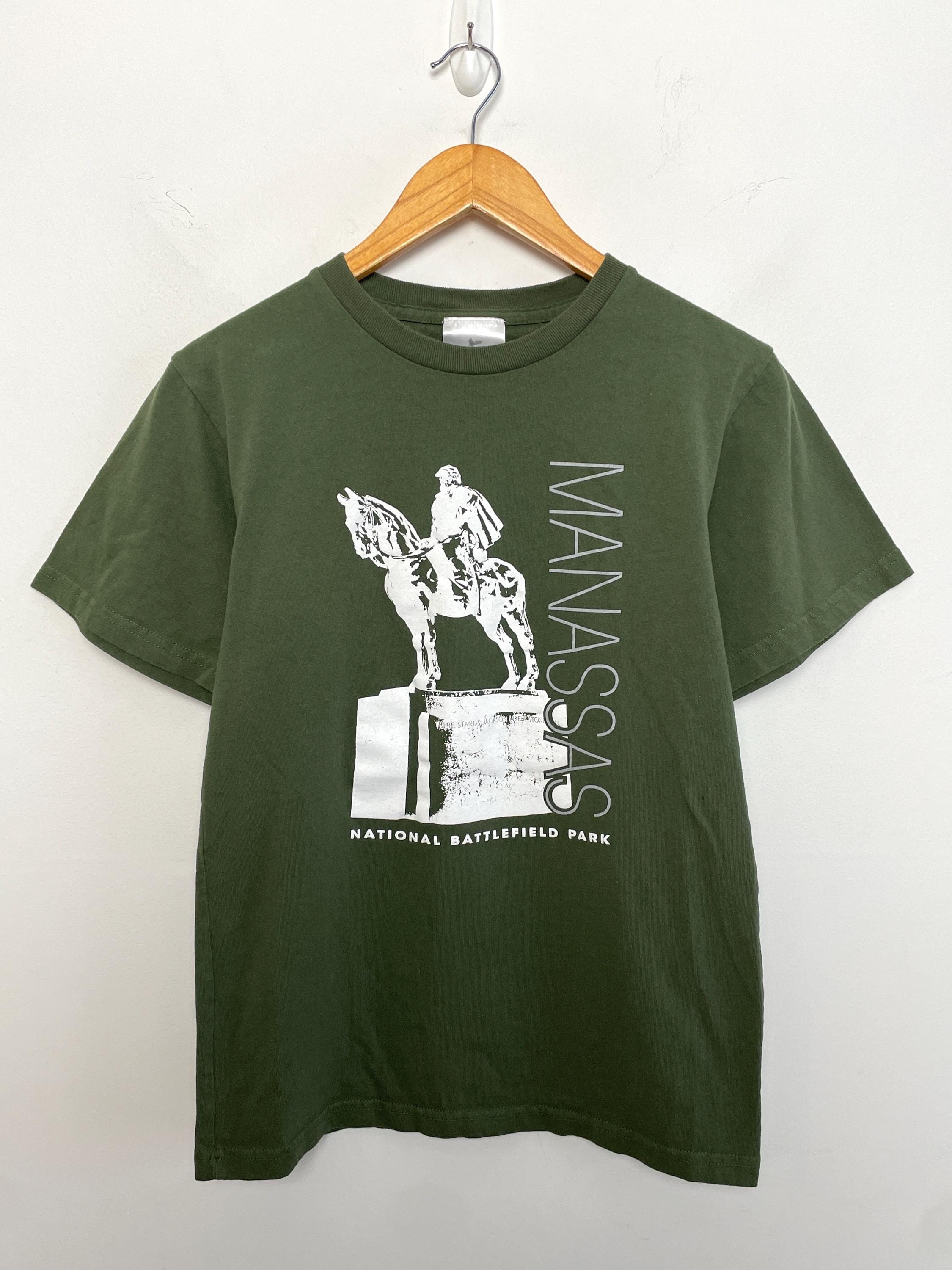 Vintage 1990s Manassas National Battlefield Park Virginia Green Size Small (1)