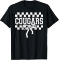 Checkered Cougars School Spirit Fan Team Spirit Day Unisex T-shirt, Sweatshirt, Hoodie (1)
