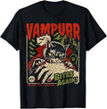 Vampurr Bites Again Black Cat Vintage Halloween Vampire (1)