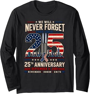 25th Anniversary September 11 2001 Memorial Day Usa Flag (1)