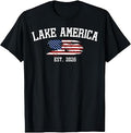 Lake America Est 2026 Usa Flag Unisex T-shirt, Sweatshirt, Hoodie (1)