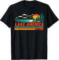 Lake America Est 2026 Retro Vintage Unisex T-shirt, Sweatshirt, Hoodie (1)