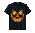 Fiery Demonic Jack Lantern Face Halloween Pumpkin Unisex T-shirt, Sweatshirt, Hoodie (1)