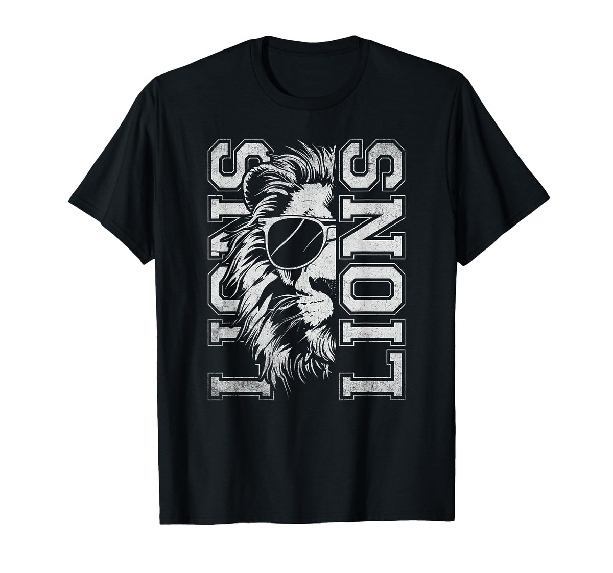 Vintage Lions School Sports Fan Team Spirit Mascot Unisex T-shirt, Sweatshirt, Hoodie (1)
