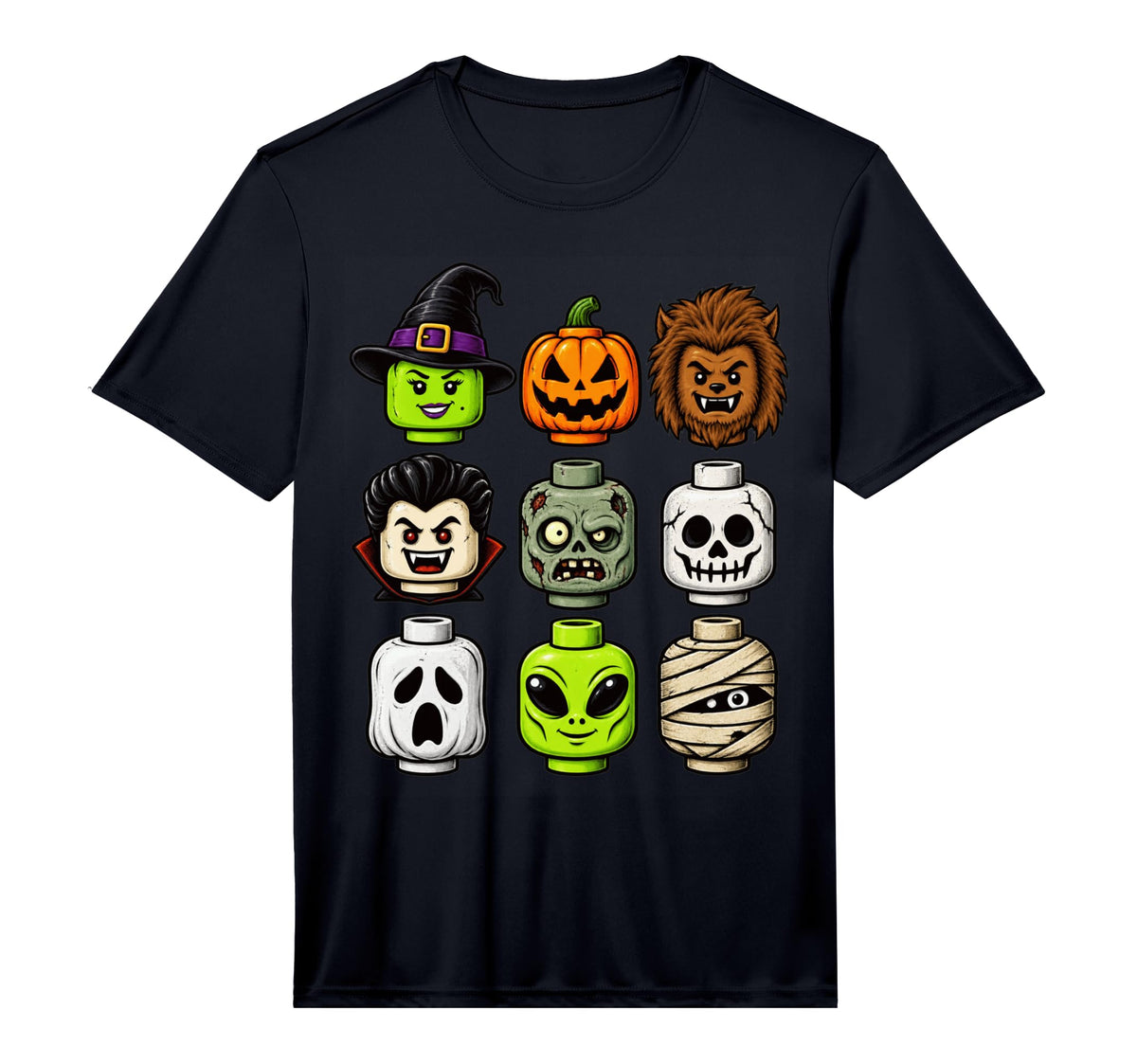 Halloween Building Blocks Bricks Costume Performance Unisex T-shirt, Sweatshirt, Hoodie (1)