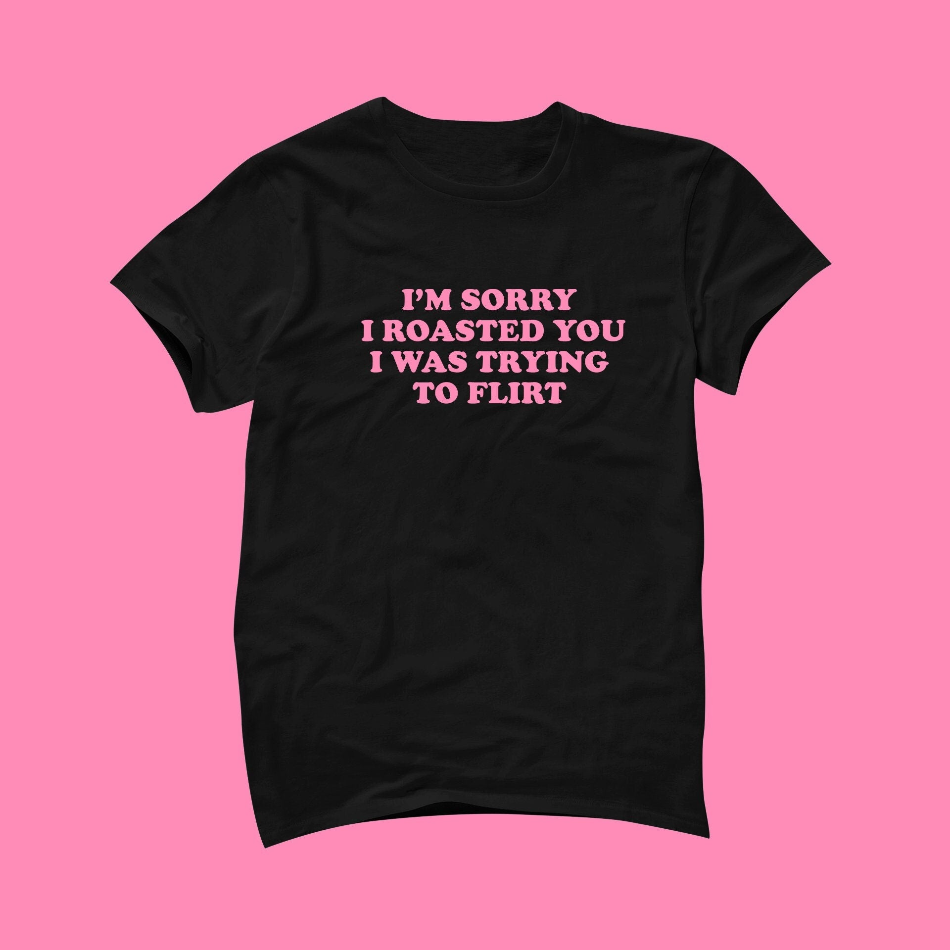 Trying Flirt Tee Y2k Girlfriend Y2k Tee Unisex T-shirt, Sweatshirt, Hoodie (4)