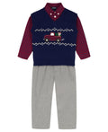 3-Piece Holiday Sweater Vest Dress Pants Set Unisex T-shirt, Sweatshirt, Hoodie (1)