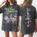 Comfort Colors Pick Poison Sides Princess Halloween Villains Cartoon Spooky Season Retro Halloween (1)