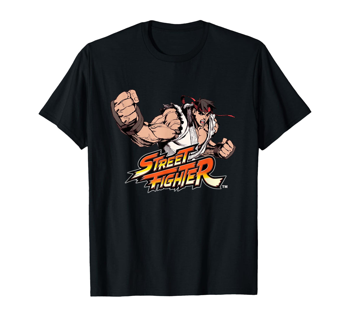 Street Fighter Ryu Punch Action Pose Retro Gaming Unisex T-shirt, Sweatshirt, Hoodie (1)
