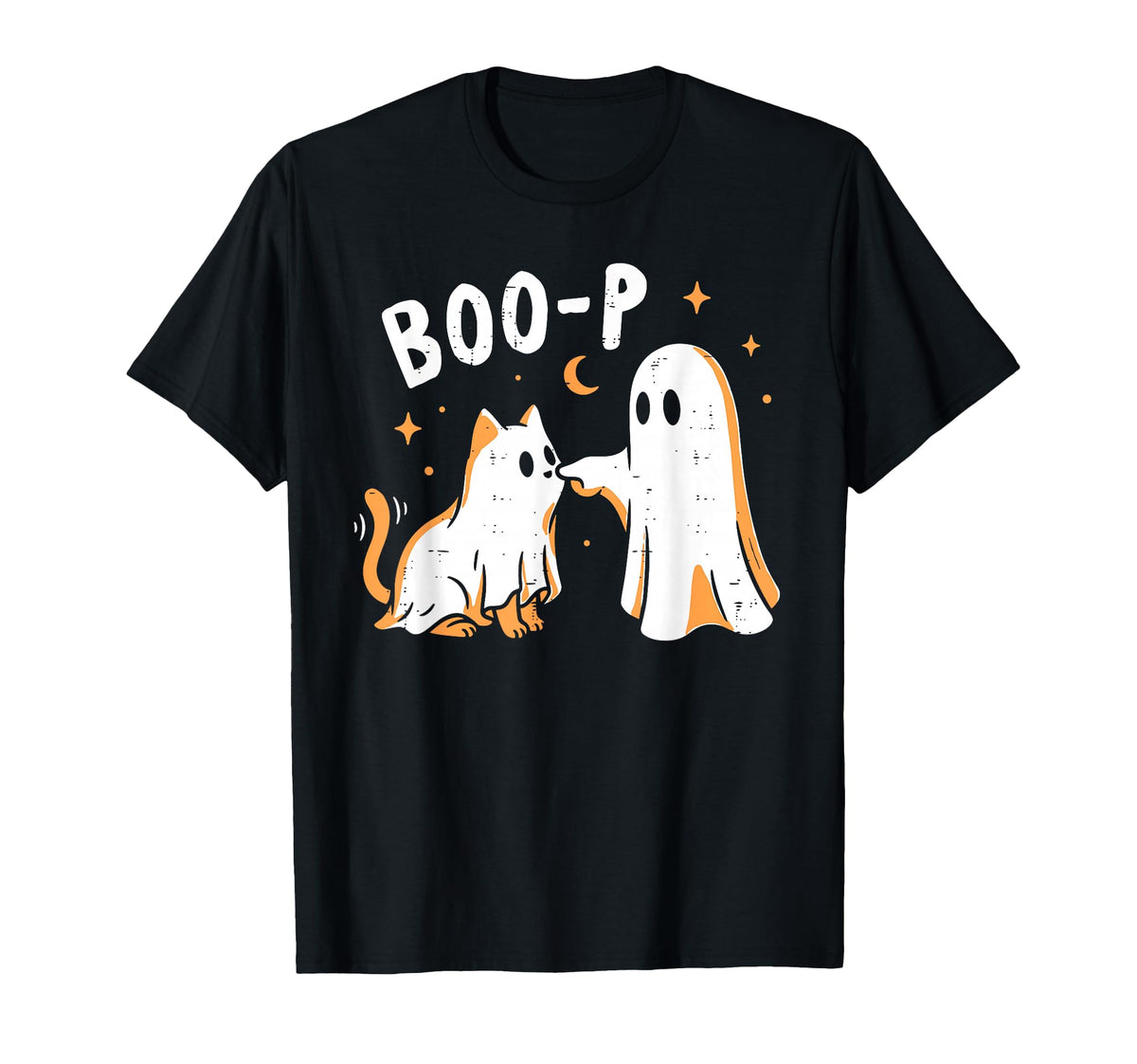 Boo-P Ghost Cat Halloween Cat Mom Trick Treat Unisex T-shirt, Sweatshirt, Hoodie (1)