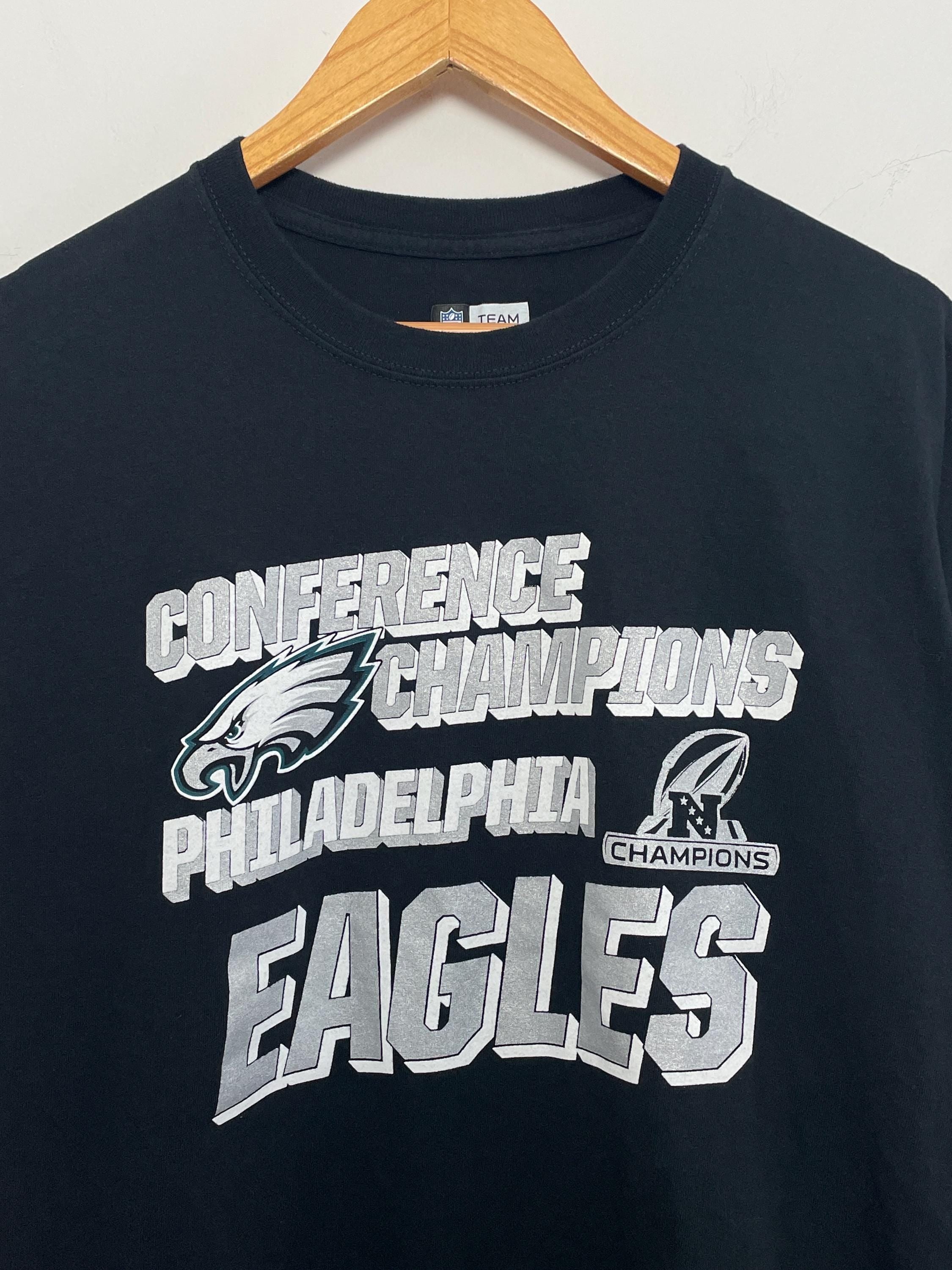 Vintage Philadelphia Eagles Nfl Football Nfc Champions Super Bowl Size Xl (2)