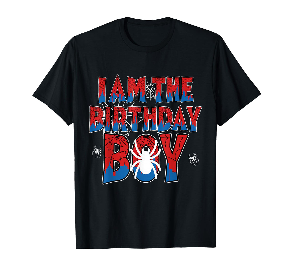 Spider Web Birthday Party Am Birthday Boy Family Unisex T-shirt, Sweatshirt, Hoodie (1)