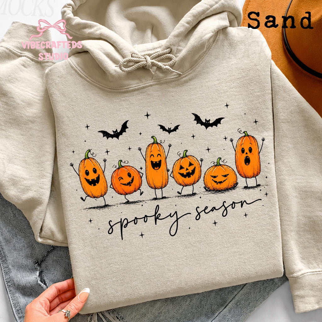 Halloween Pumpkin Comfort Colors Spooky Season Pumpkin Tee Jack Lantern Fall Autumn Halloween (3)