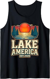 Lake America Est 2026 Retro Sunset Life Outdoor Sleeveless (1)
