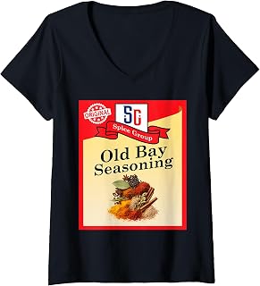 Old Bay Seasoning Spice Group Condiment Family Costume V-Neck (1)