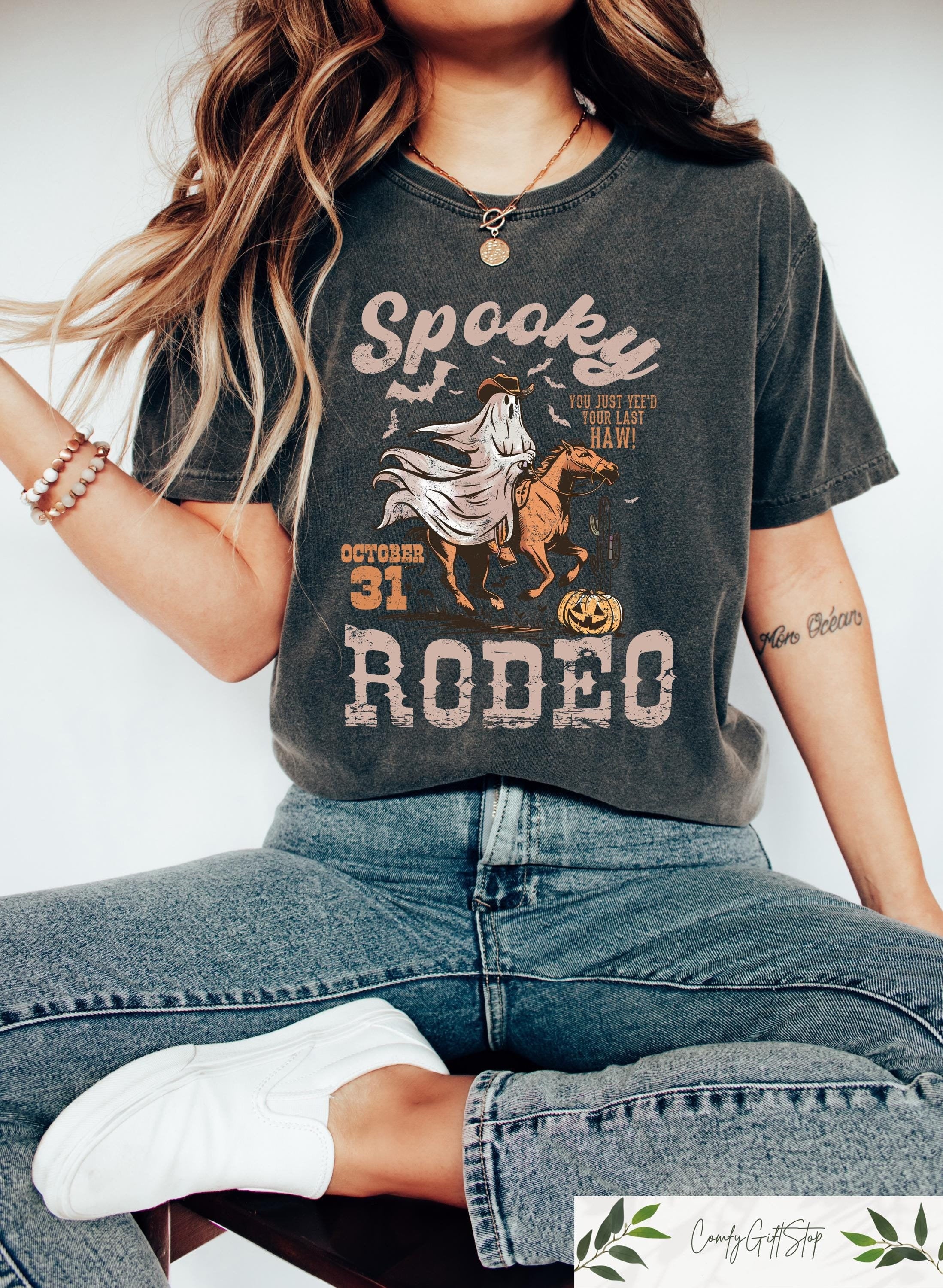 Western Halloween Spooky Rodeo Halloween Skeleton Halloween Western Rodeo Spooky Cowgirl (1)