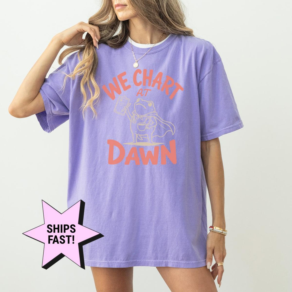 Chart Dawn Comfort Colors Nurse Tee Nursing Frog Meme Rn Charting Humor Nurses (4)
