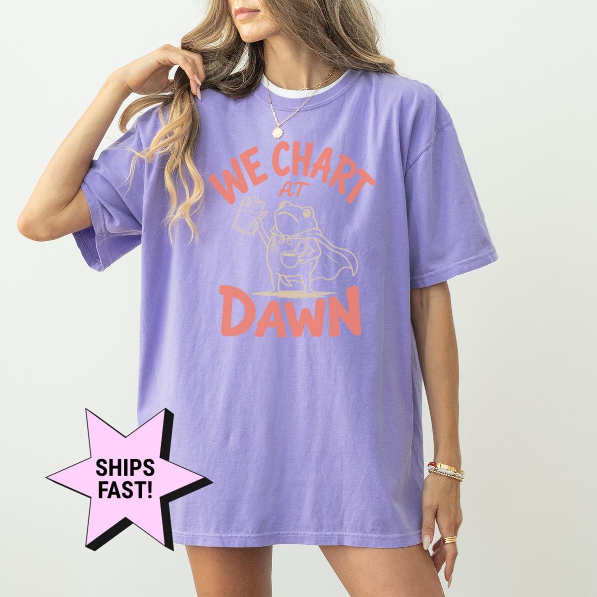Chart Dawn Comfort Colors Nurse Tee Nursing Frog Meme Rn Charting Humor Nurses (4)