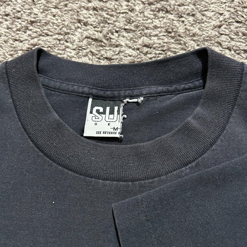 Vintage Faded Black Smiley Face 90s Worry Happy Boxy Fit Medium (2)