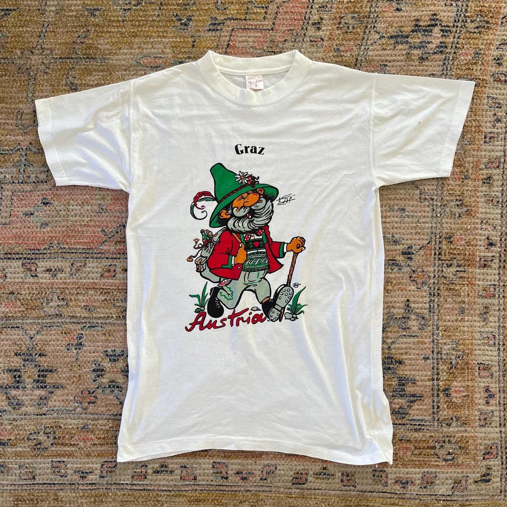 Vintage 1990 Graz Austria Small Cartoon Souvenir Travel Retro Austria Streetwear Promotional Holiday (1)