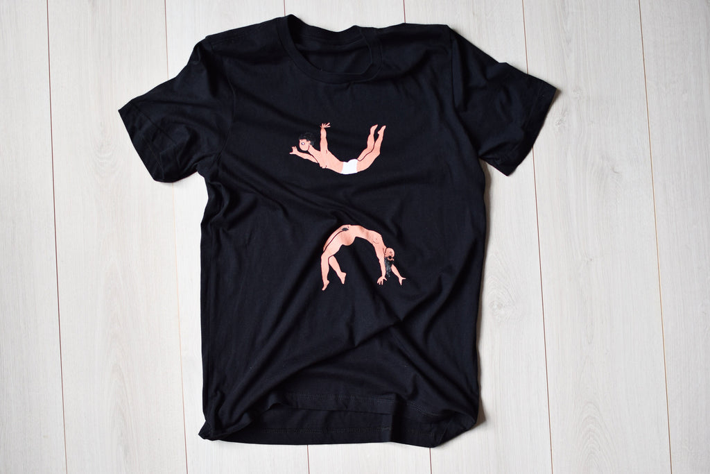 Retro Feminist Black Printed Tee Naked Medium Size Unisex T-shirt, Sweatshirt, Hoodie (4)