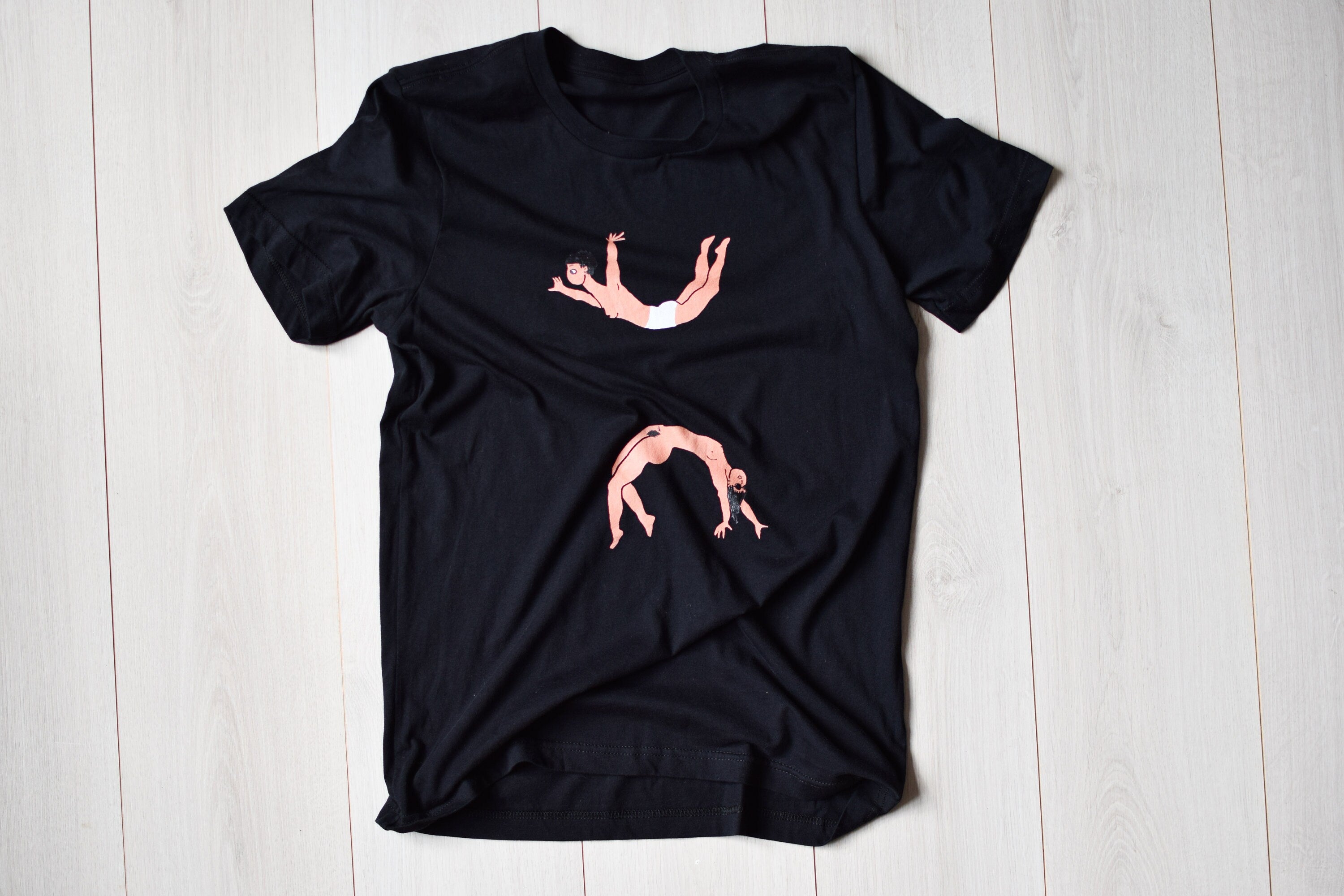Retro Feminist Black Printed Tee Naked Medium Size Unisex T-shirt, Sweatshirt, Hoodie (4)
