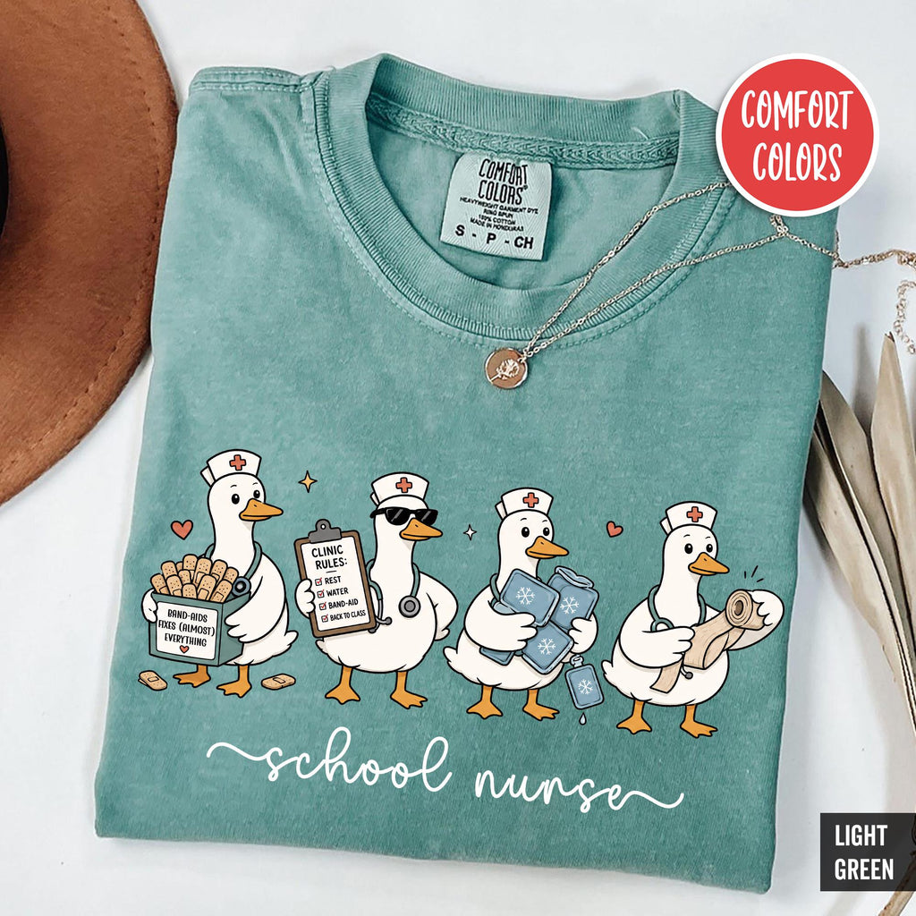 Welcome Back School Nurse Goose Nurse Retro Back School Nurse Nurse Appreciation Tee School Nurse (1)